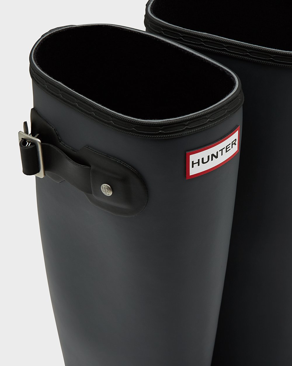 Womens Hunter Tall Rain Boots Black - Original Tour Foldable - 2714068-DF